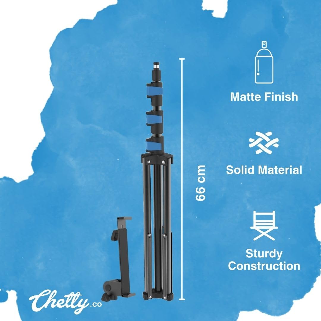 Chetty DT17 Adjustable Tripod Stand for Tablet & Phone - Deccan Retail