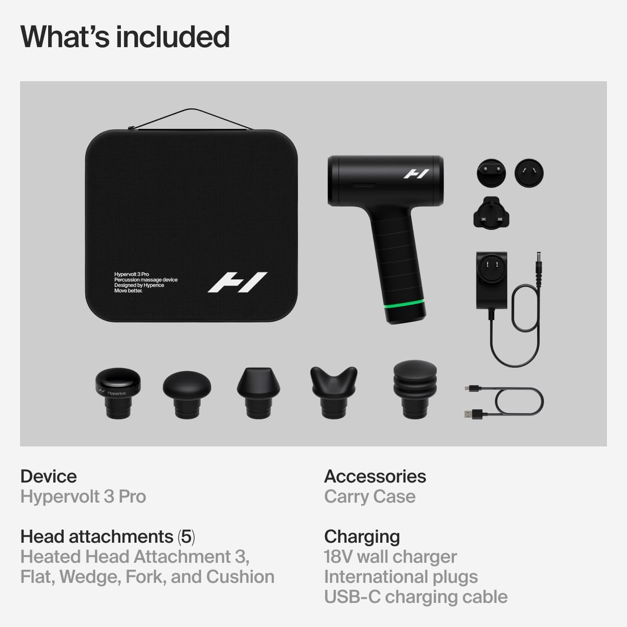 Hyperice Hypervolt 3 Pro Professional Percussion Massage Gun – Black - Deccan Retail