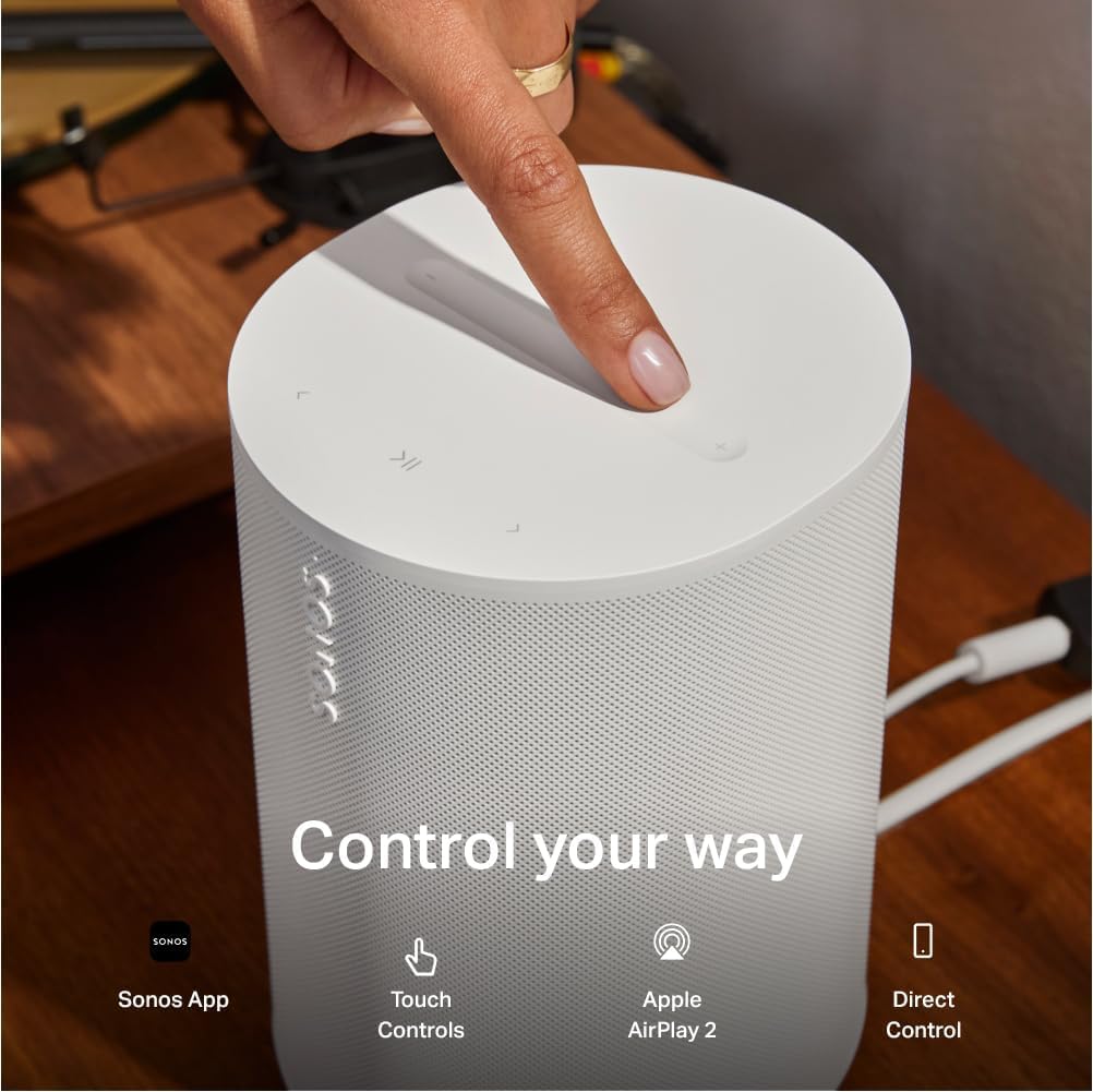 Sonos Era 100 SL - Compact, Microphone-Free Speaker with WiFi, Bluetooth - White