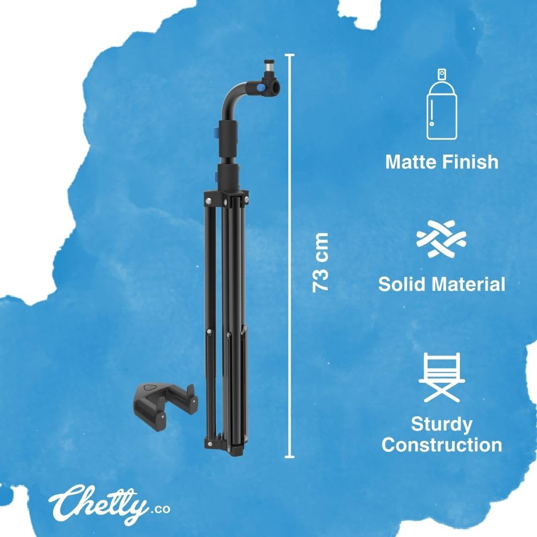 Chetty ST4 Snaplock Matte Black Universal Guitar Stand - Deccan Retail