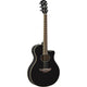 Yamaha APX600 BL Thin Body Mahogany Wood Acoustic-Electric Guitar - Black - Deccan Retail