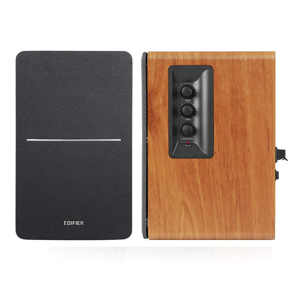 Edifier R1280DBS Bookshelf Speakers - Brown - Deccan Retail