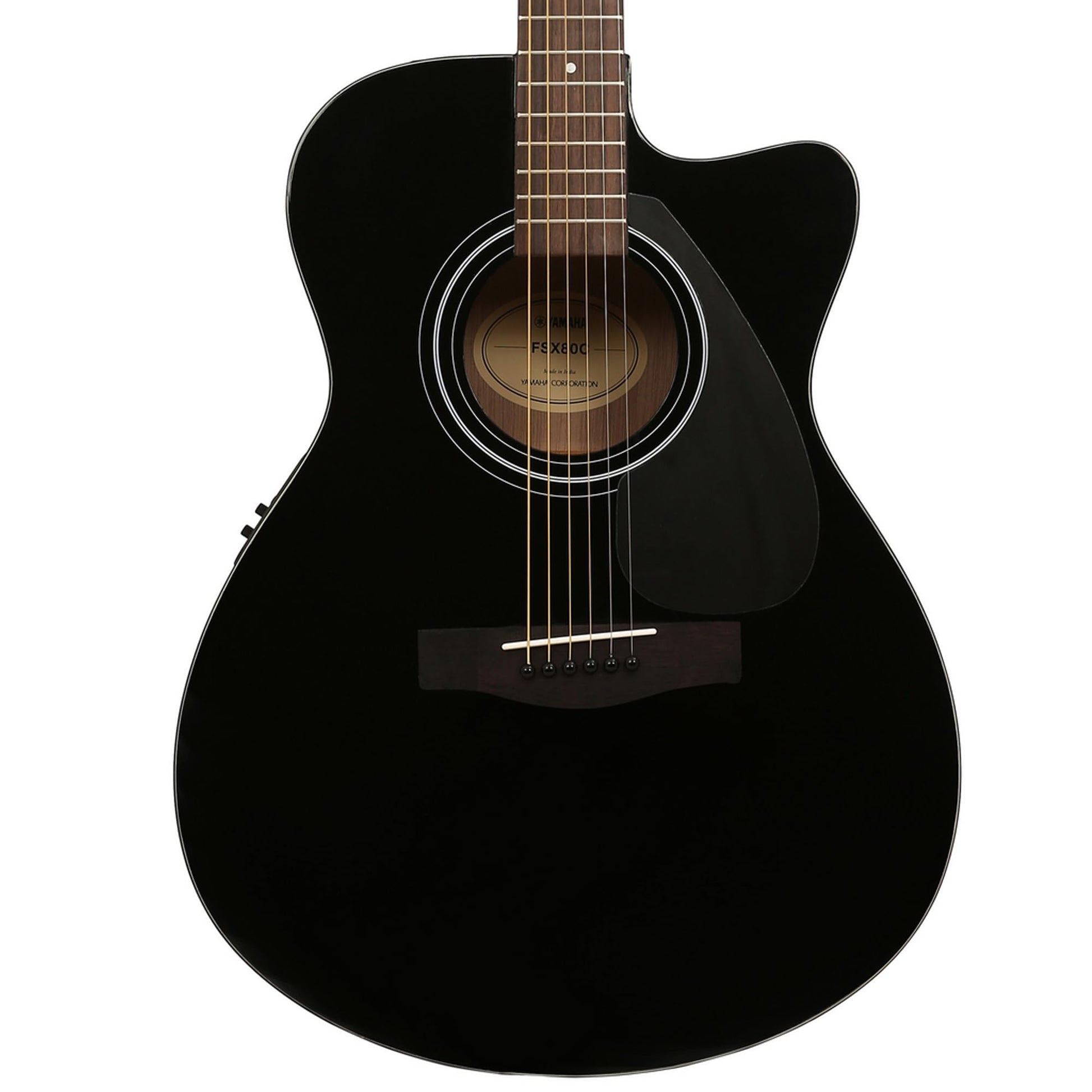 Yamaha FSX80C Semi-Acoustic Cutaway Guitar – Black Finish - Deccan Retail