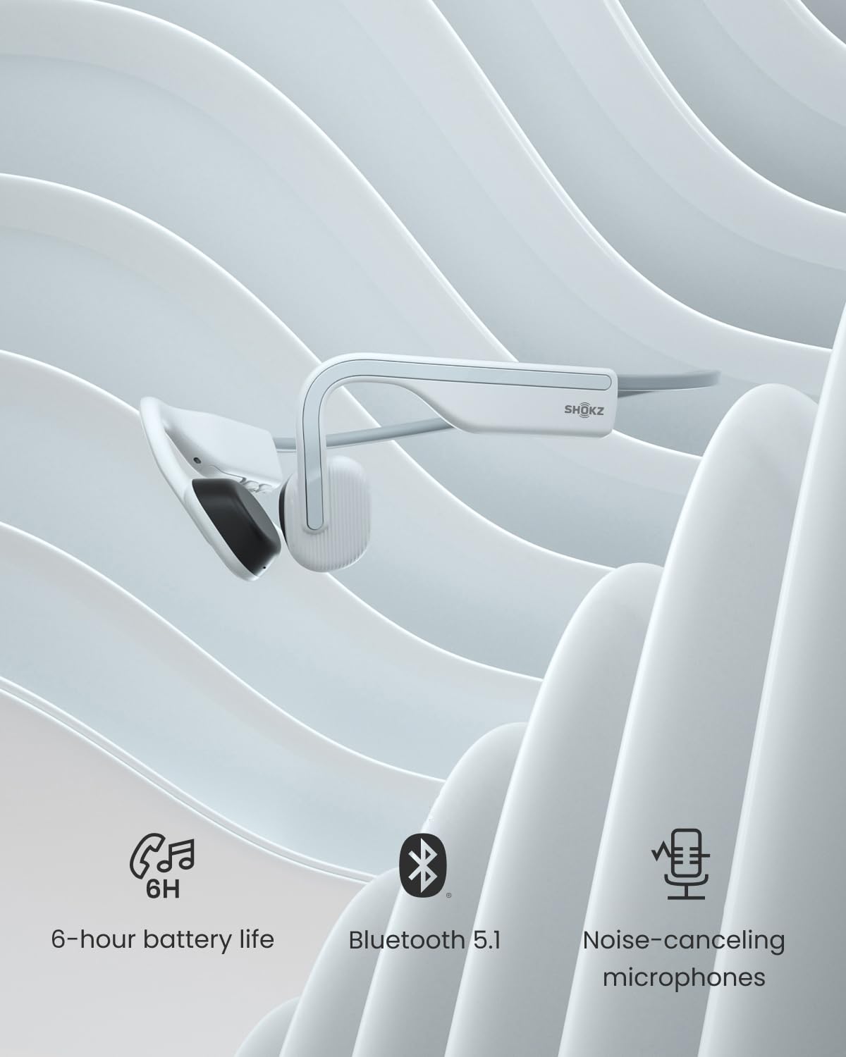 SHOKZ OpenMove – Alpine White - Deccan Retail