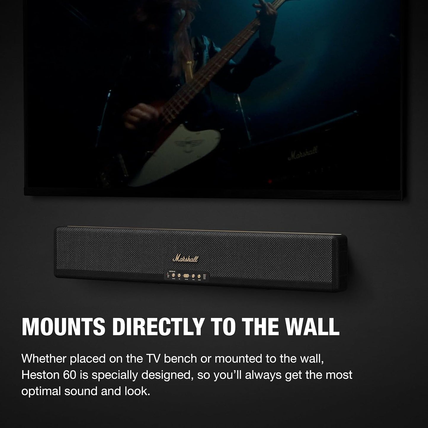 Marshall Heston 60 Dolby Atmos Soundbar – Black - Deccan Retail