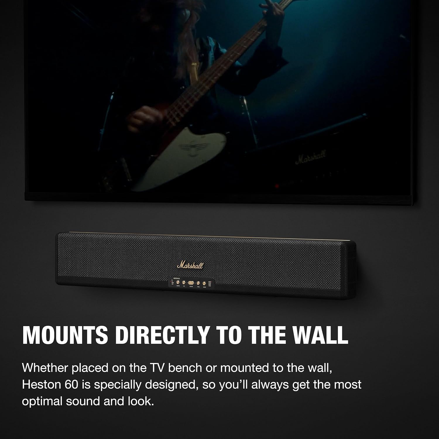 Marshall Heston 60 Dolby Atmos Soundbar – Black - Deccan Retail