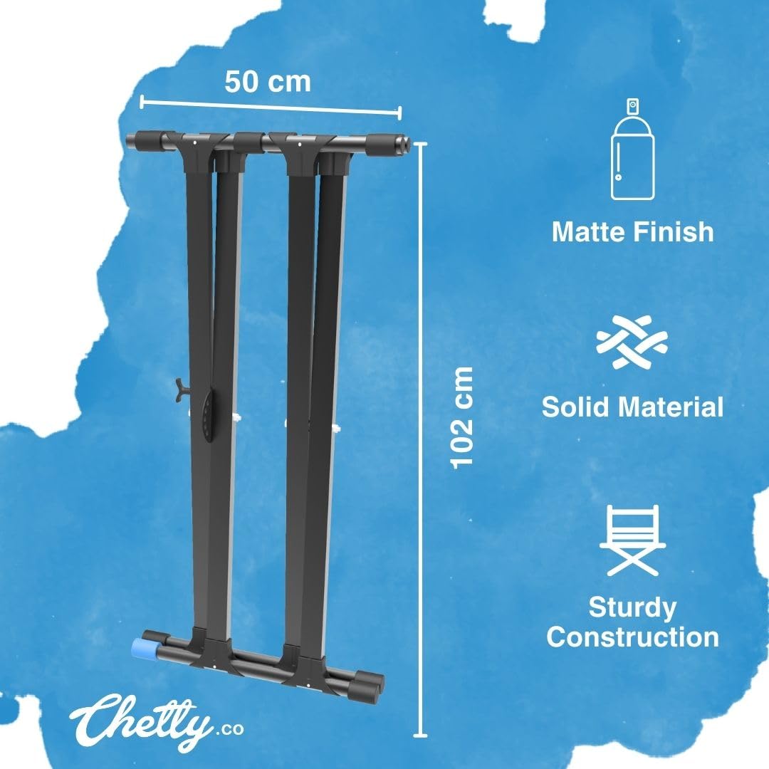 Chetty TT2 Lite Adjustable Double X Keyboard Stand - Deccan Retail