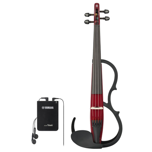 Yamaha YSV104 Silent Violin Full-Size - Red - Deccan Retail