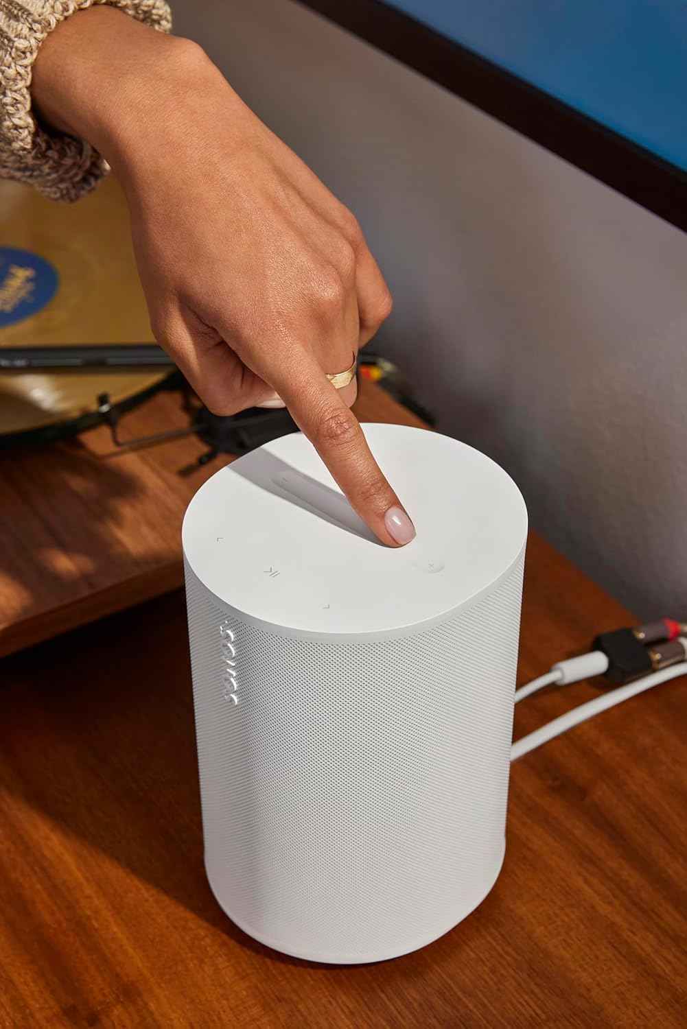 Sonos Era 100 SL - Compact, Microphone-Free Speaker with WiFi, Bluetooth - White