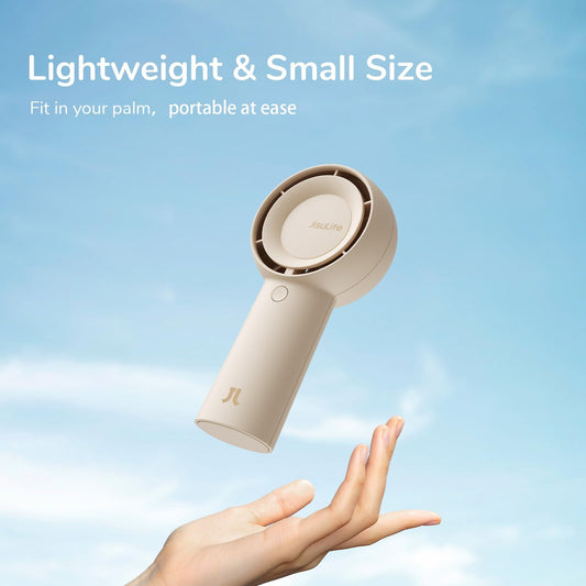 JISULIFE Life5 Plus Handheld Turbo Fan 4000mAh  - Brown - Deccan Retail