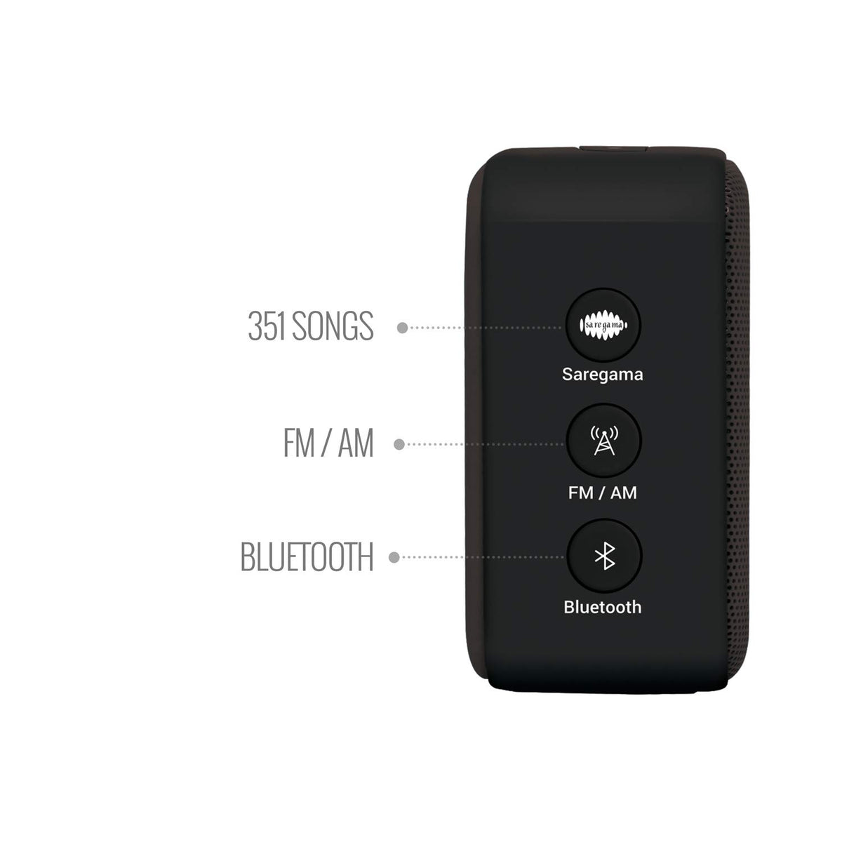 Saregama Carvaan Mini Hindi 2.0 - Moonlight Black