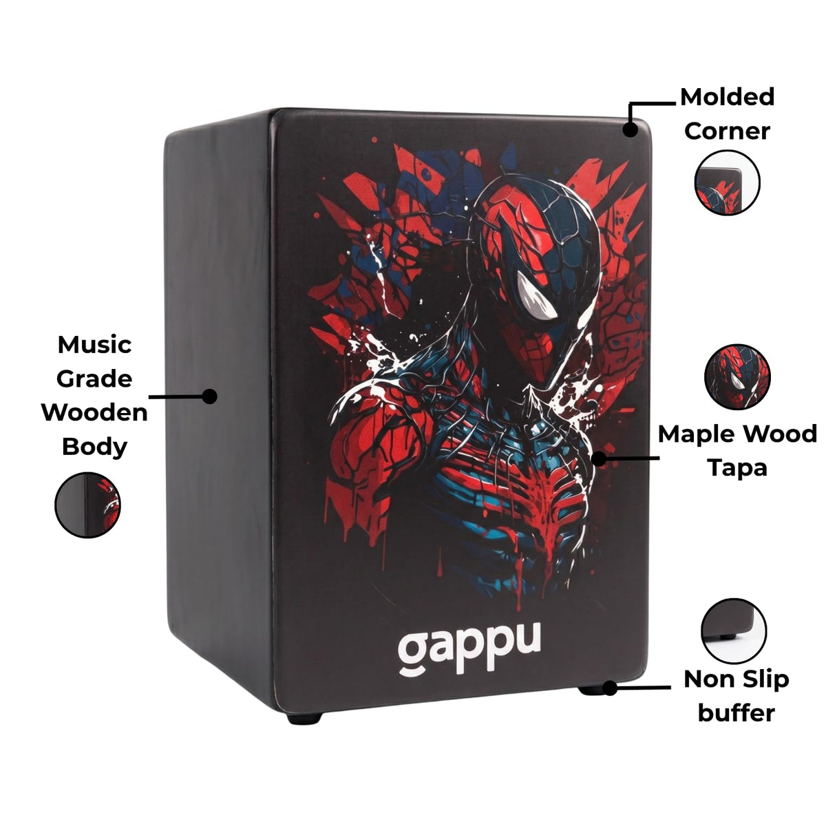 Gappu Kids Cajon Spiderman Themed