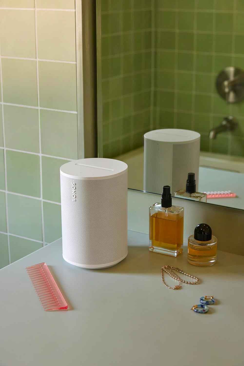 Sonos Era 100 SL - Compact, Microphone-Free Speaker with WiFi, Bluetooth - White