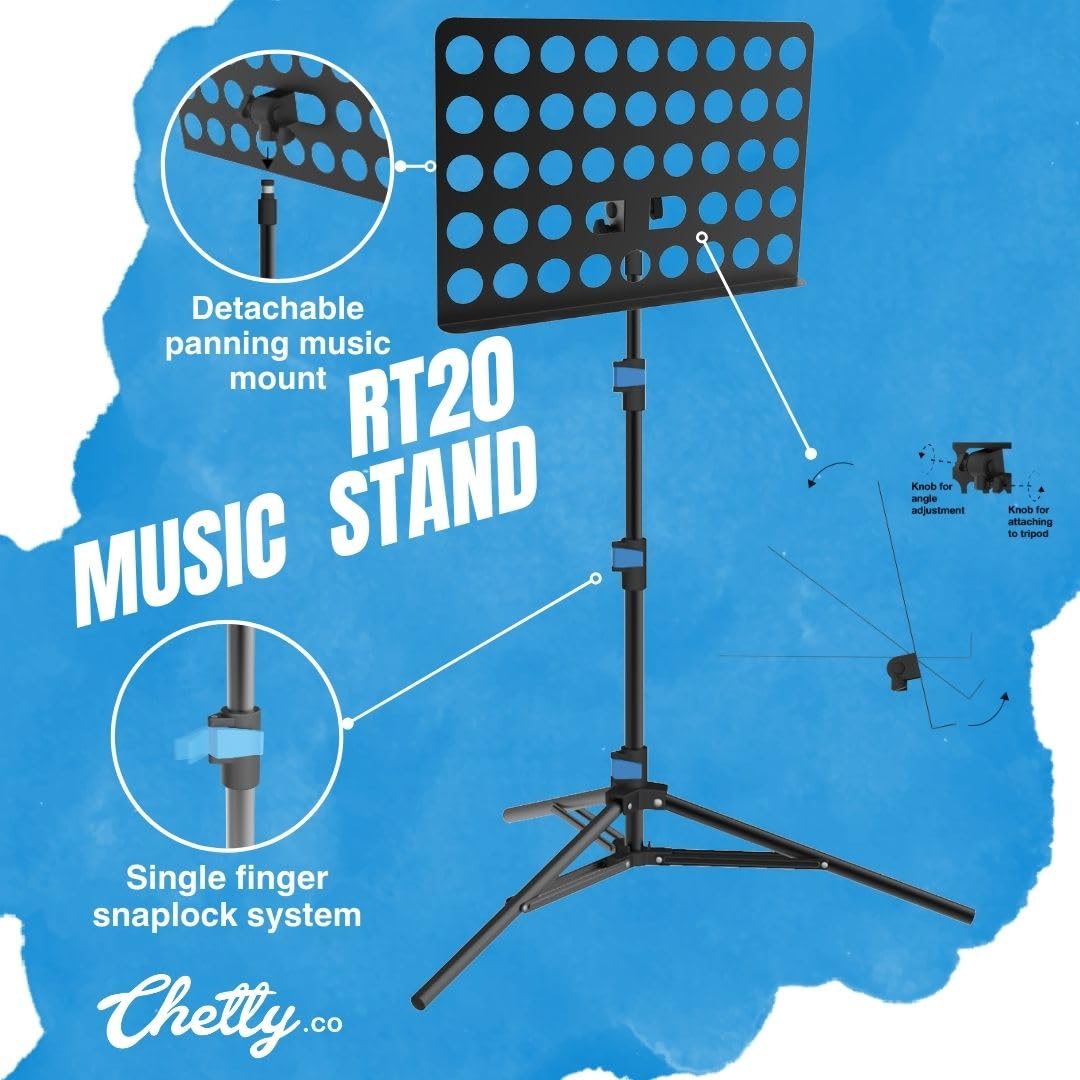 Chetty RT20 Collapsible Notation Stand Tripod - Deccan Retail