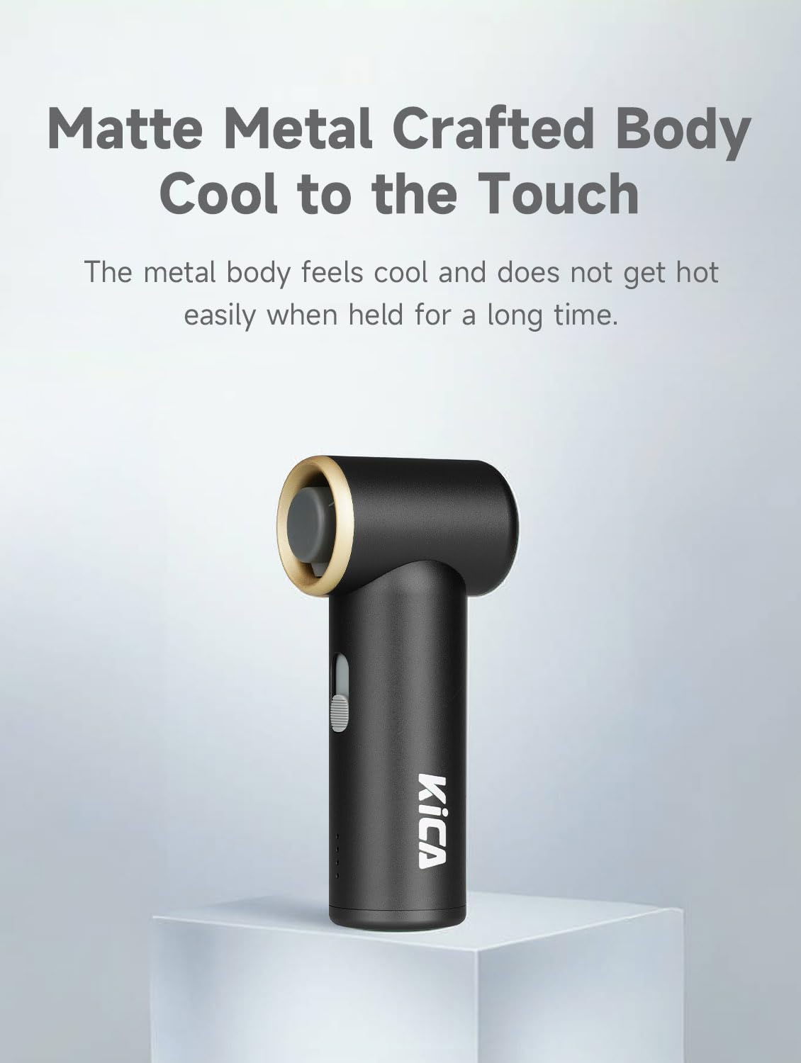 KiCA JetFan Mini Handheld Fan – Black - Deccan Retail