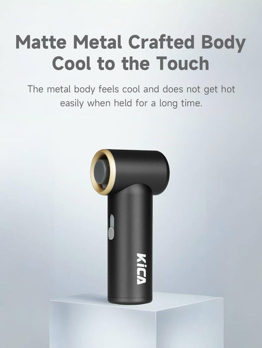 KiCA JetFan Mini Handheld Fan – Black - Deccan Retail