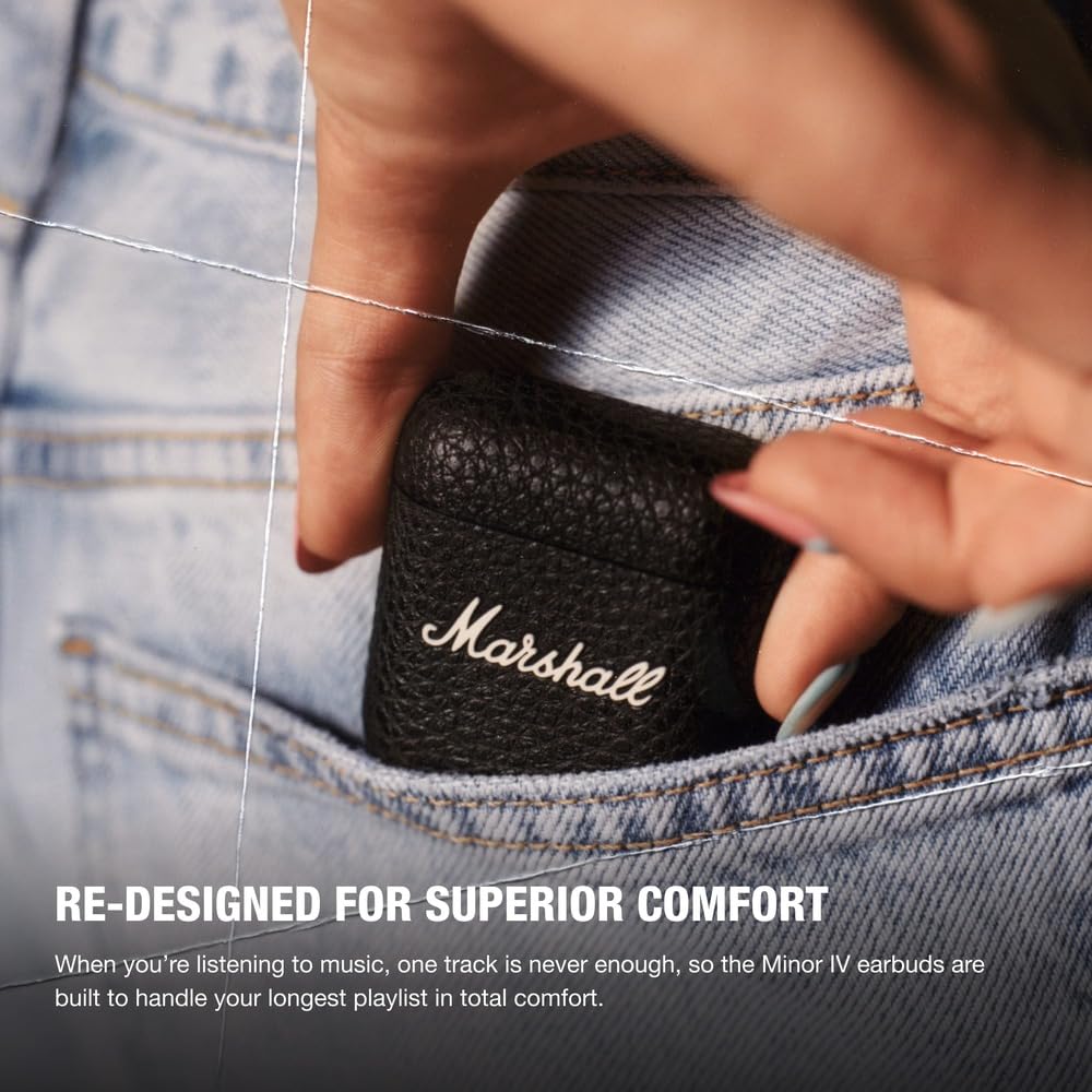 Marshall Minor IV Wireless In-Ear Earbuds – Black - Deccan Retail