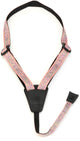 D'Addario Cradle Ukulele Strap with Rubber Hook – Paisley Pink/Green - Deccan Retail