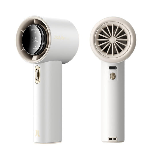 JISULIFE Pro1 Handheld Fan , 3600mAh - White - Deccan Retail
