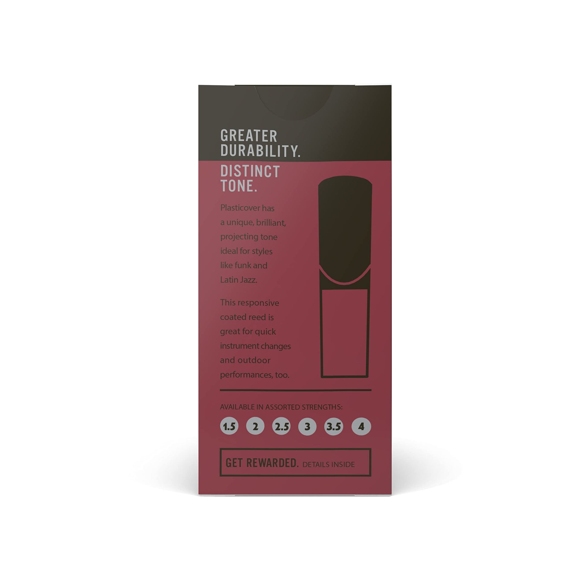 D'Addario Rico Plasticover Soprano Sax Reeds Strength 3.5 – 5 Pack (RRP05SSX350) - Deccan Retail