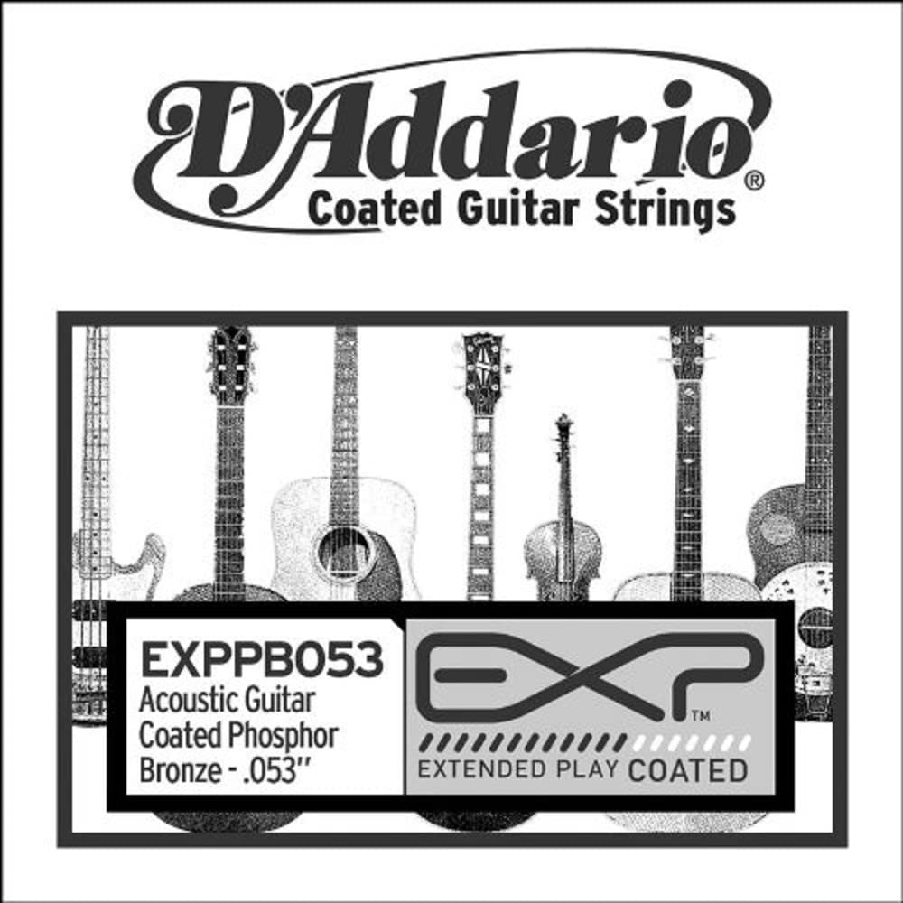 D'Addario EXP Coated Phosphor Bronze Single String .053 (EXPPB053) - Deccan Retail