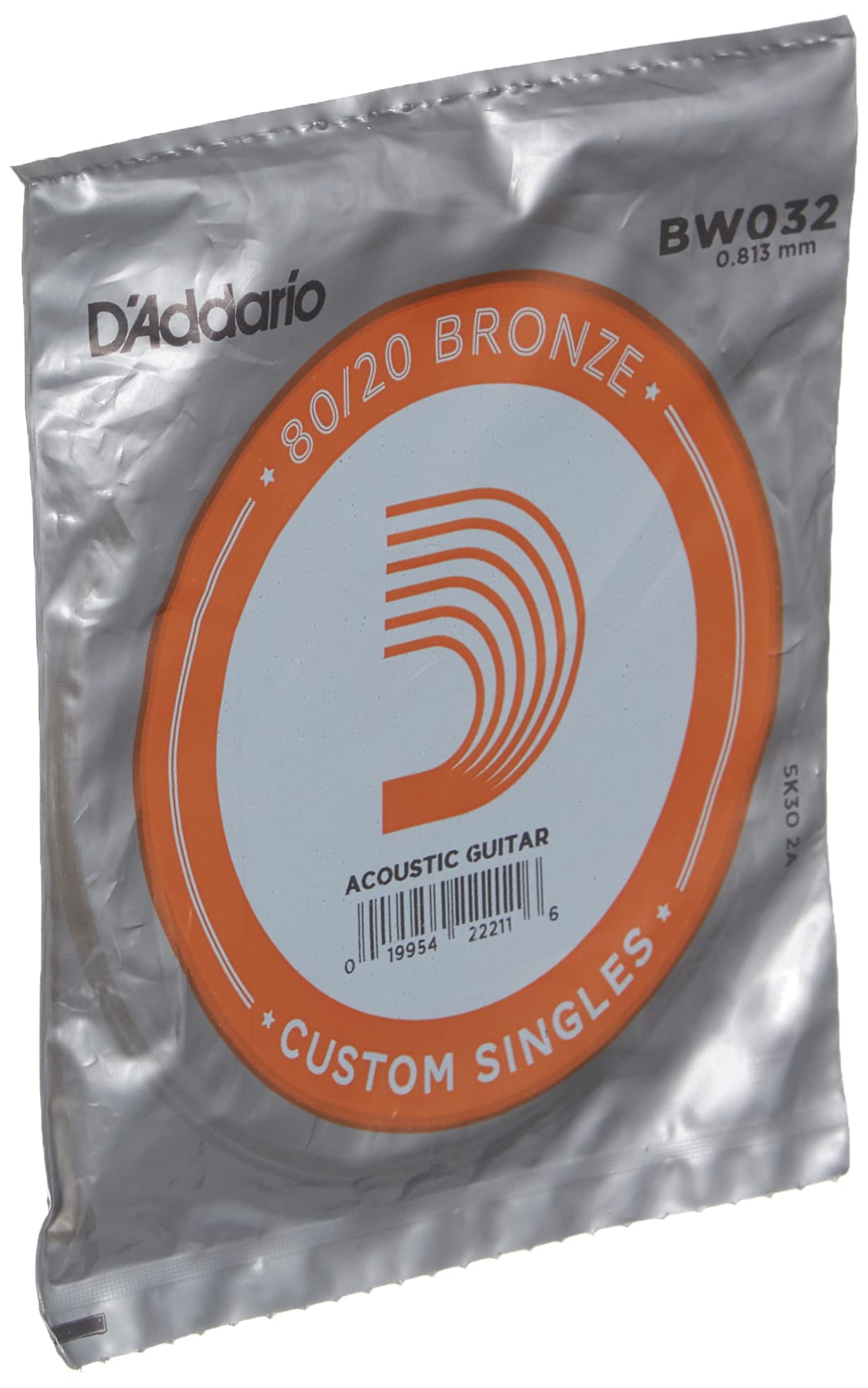 D'Addario BW032 80/20 Bronze Acoustic Guitar String .032 - Deccan Retail