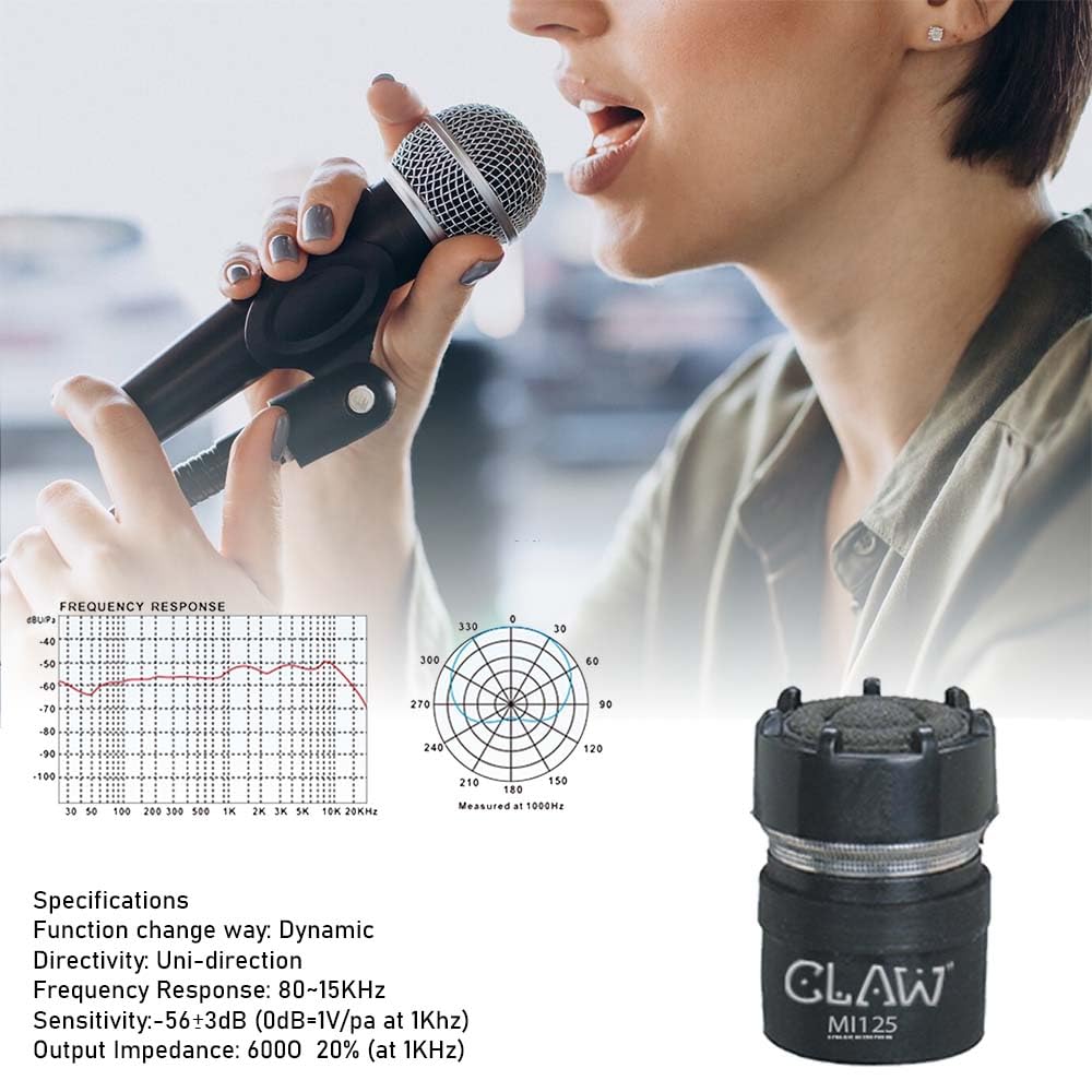 CLAW Alaap MI125 Dynamic XLR Karaoke Wired Handheld Microphone with 16.4Ft Cable - Deccan Retail