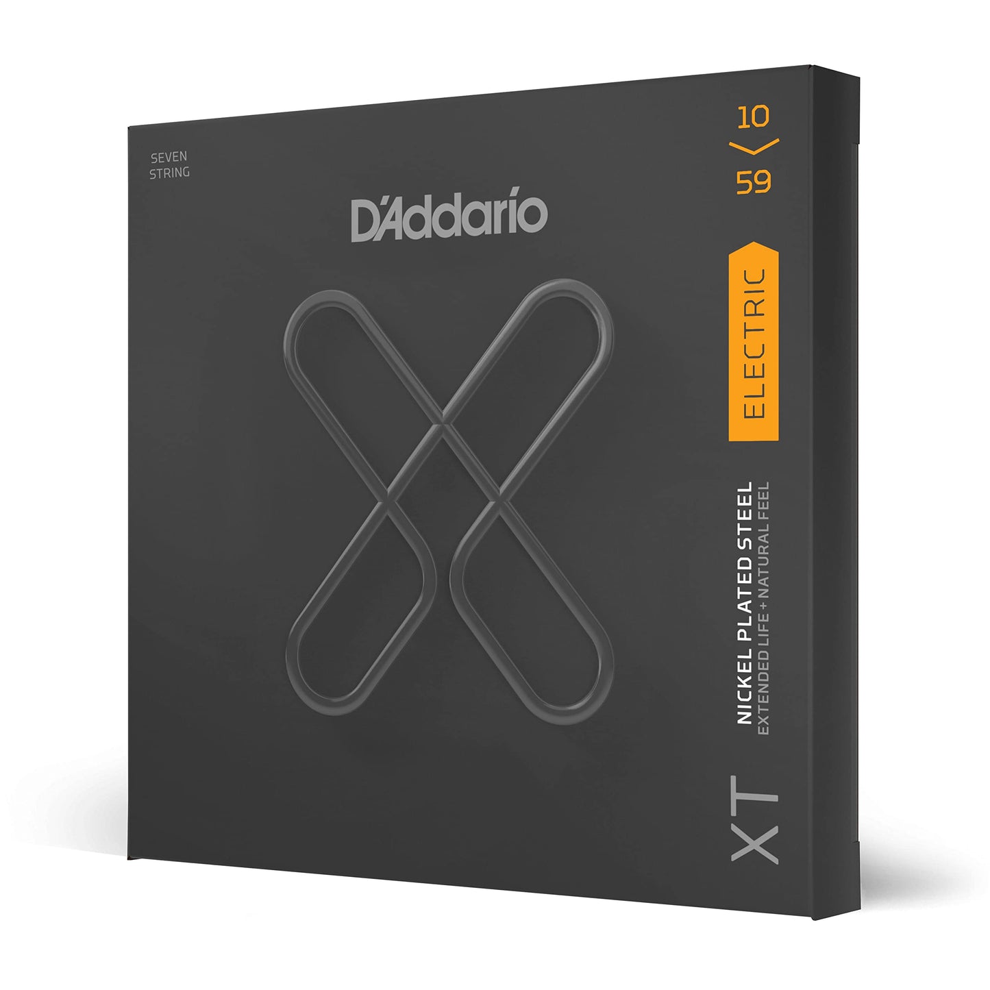 D'Addario XT Nickel Coated Electric Guitar Strings Regular Light 7-String 10-59 (XTE1059) - Deccan Retail