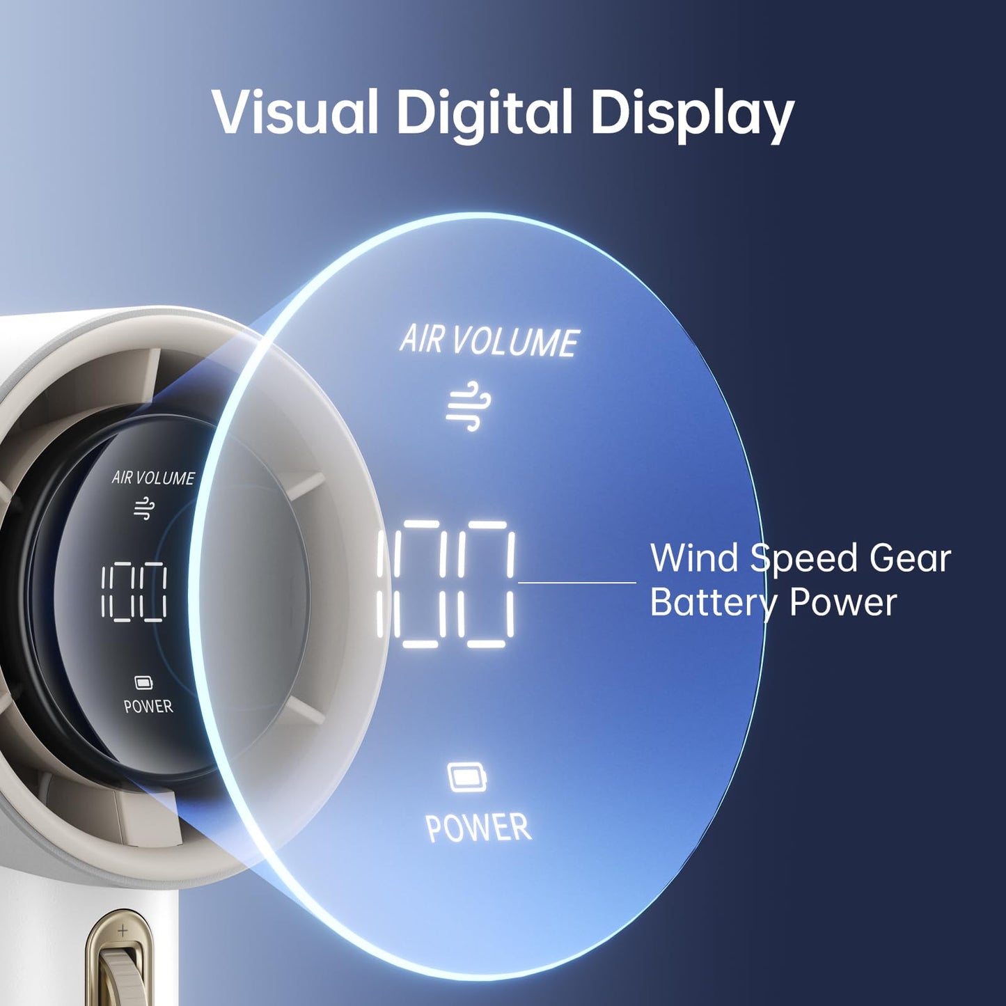 JISULIFE Pro1 Handheld Fan , 3600mAh - White - Deccan Retail