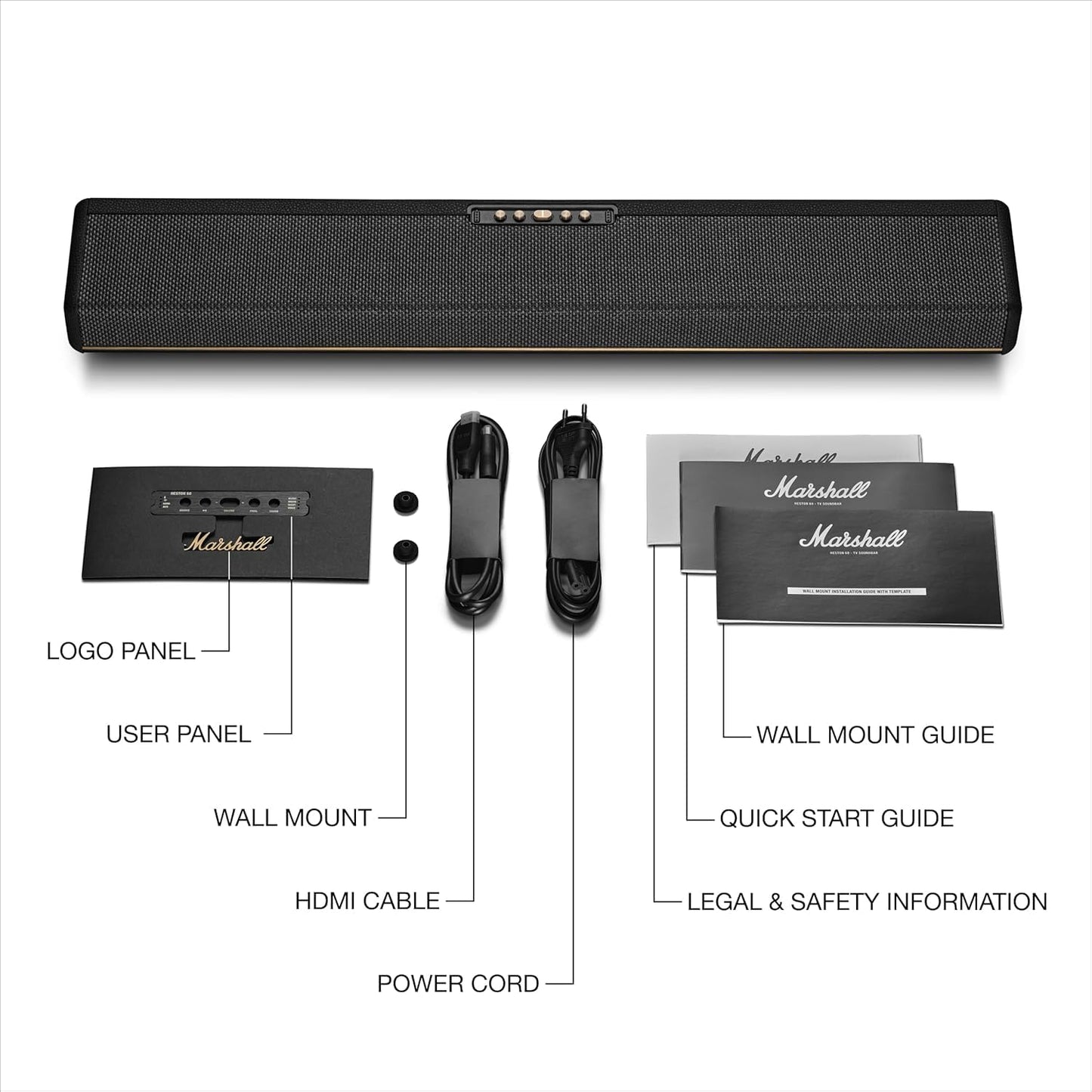 Marshall Heston 60 Dolby Atmos Soundbar – Black - Deccan Retail