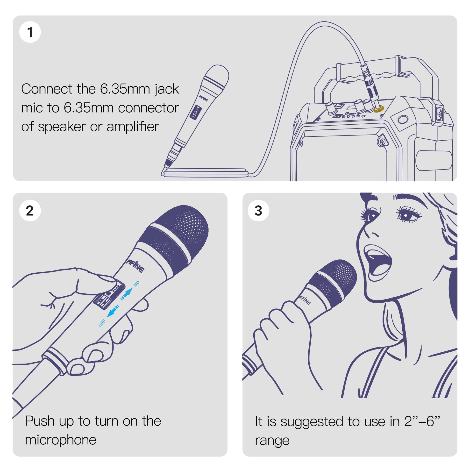 FIFINE K6 Karaoke Wired Dynamic Microphone - Deccan Retail