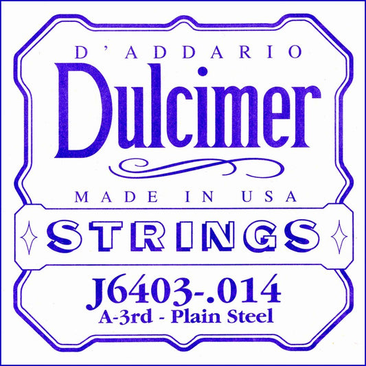 D'Addario J6403 Plain Steel Dulcimer String .014 - Deccan Retail