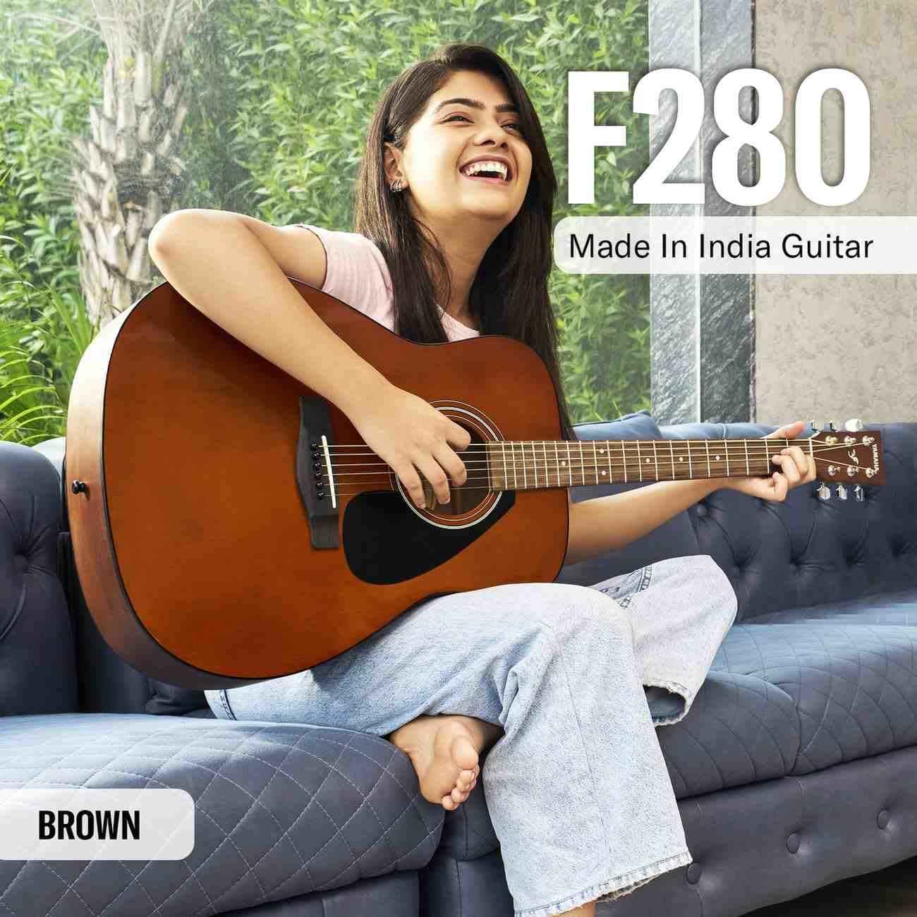 Yamaha F280 Acoustic Guitar – Wood Brown