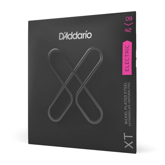 D'Addario XT Nickel Plated Steel Electric Guitar Strings Super Light 09-42 (XTE0942) - Deccan Retail