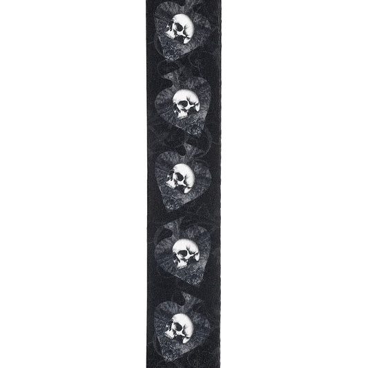 D'Addario Alchemy Skulls in Spades Guitar Strap - Deccan Retail