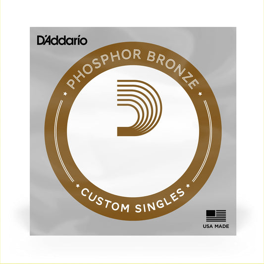 D'Addario PB053 Phosphor Bronze Acoustic Guitar String .053 - Deccan Retail