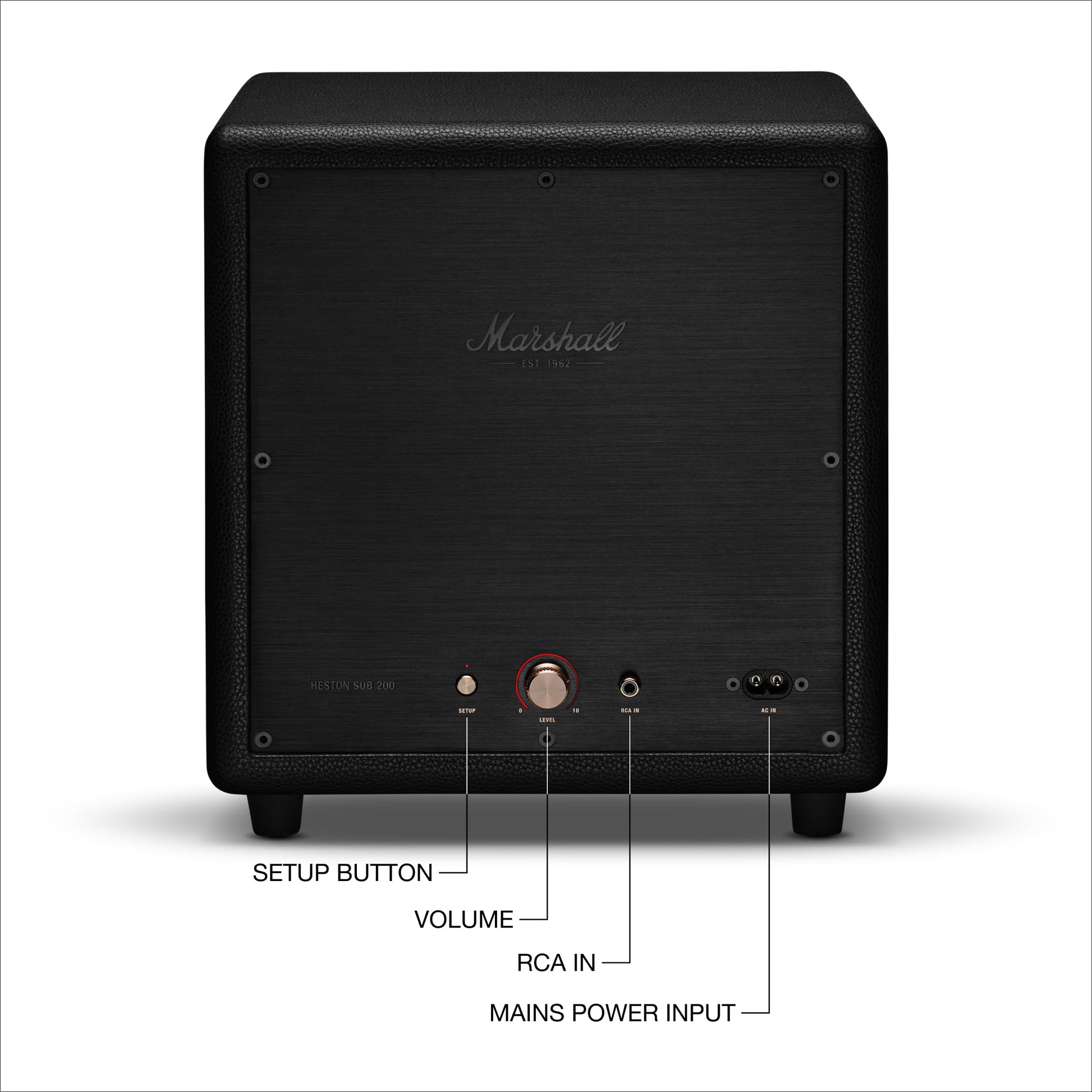 Marshall Heston SUB 200 Wireless Subwoofer – Black - Deccan Retail