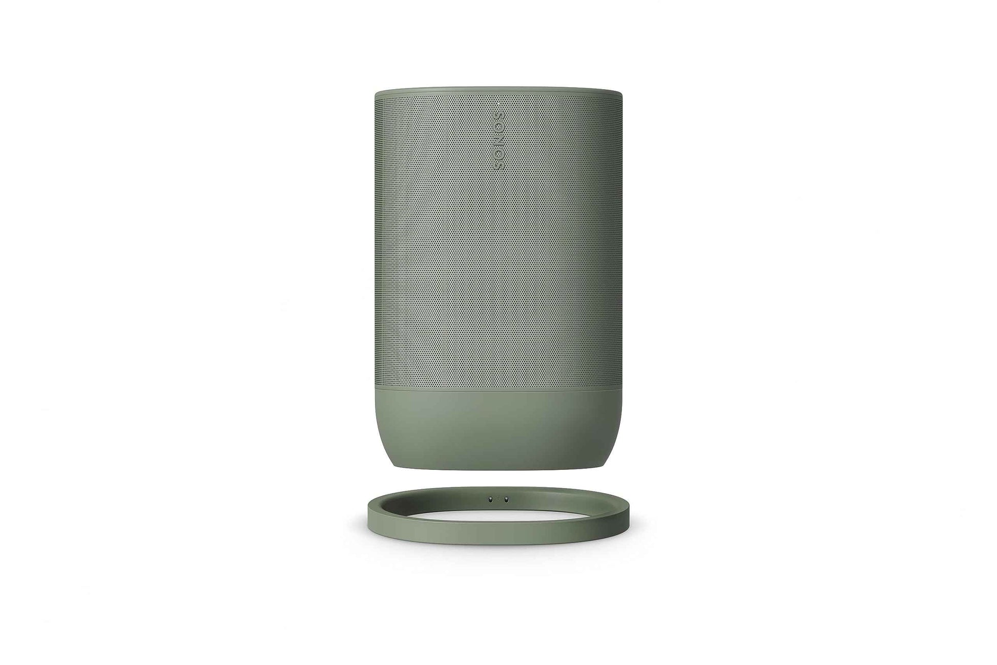 Sonos Move 2 | Wireless Portable Speaker with WiFi, Bluetooth, Amazon Alexa, 24-Hour Battery Life, Wireless Charging Base - Olive