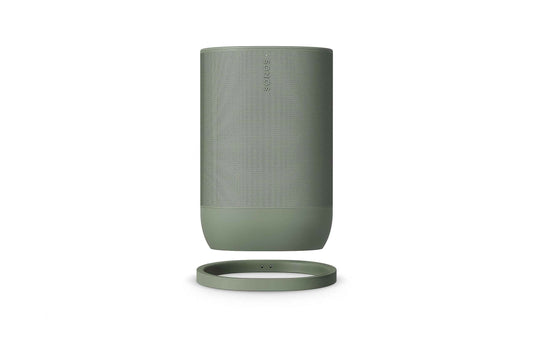 Sonos Move 2 | Wireless Portable Speaker with WiFi, Bluetooth, Amazon Alexa, 24-Hour Battery Life, Wireless Charging Base - Olive