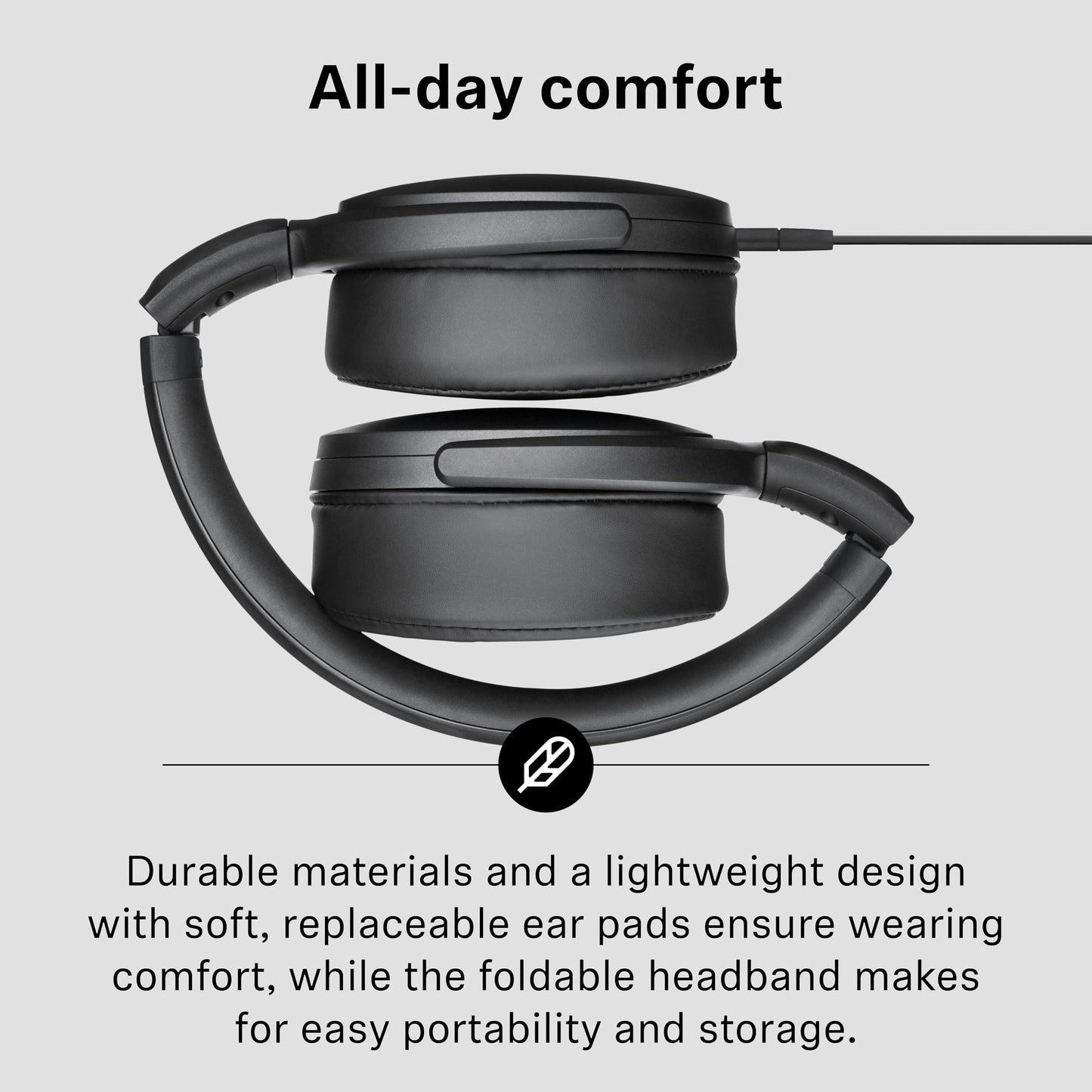 Sennheiser HD 400U USB-C Wired Over-Ear Headphones – Black