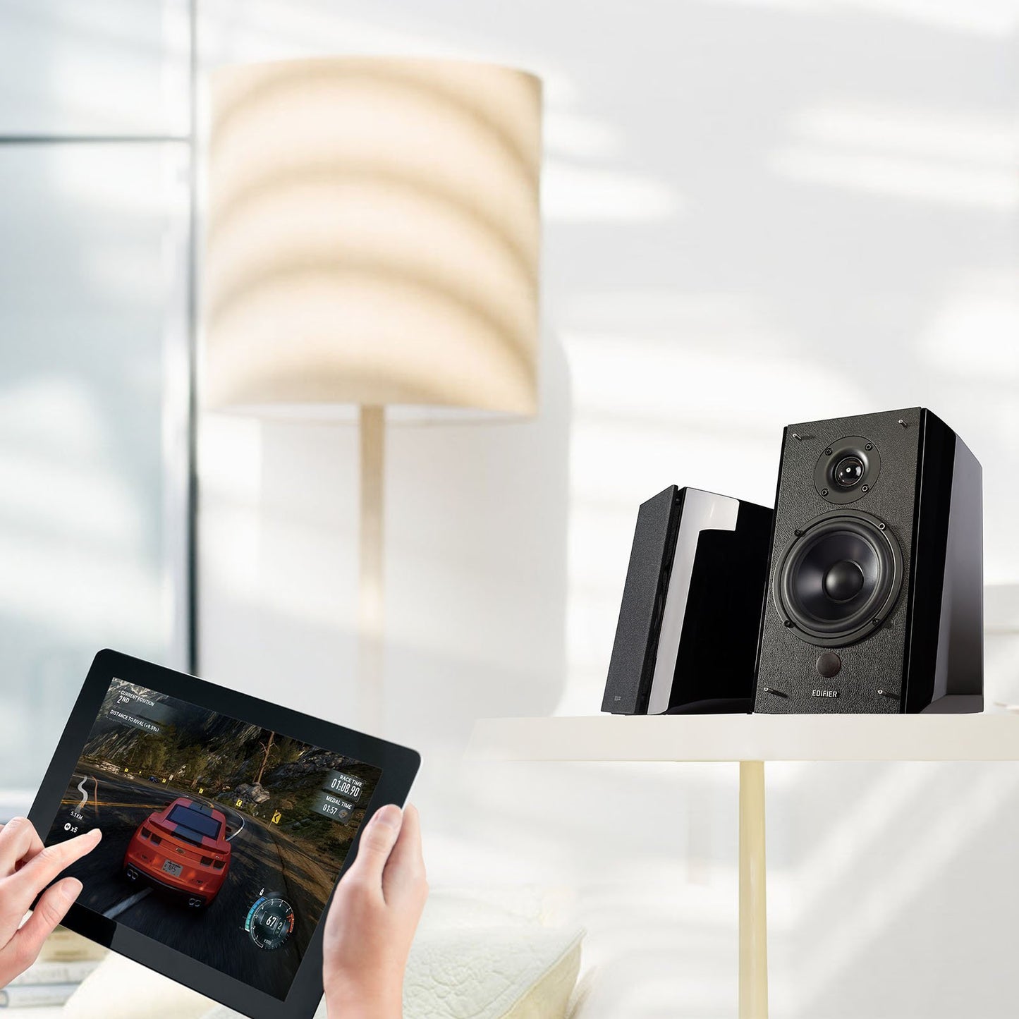 Edifier R2000DB Bookshelf Speakers - Black - Deccan Retail