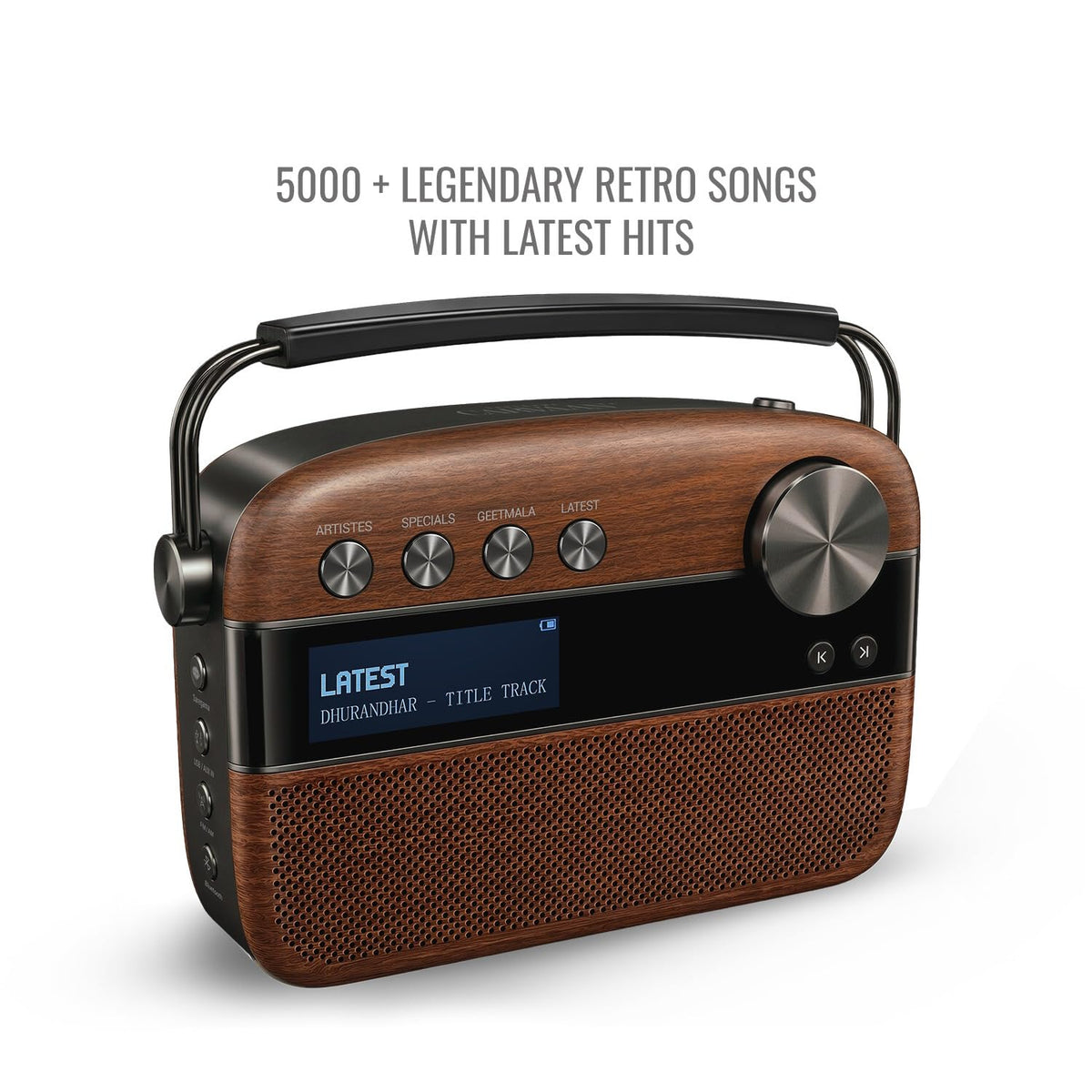 Saregama Carvaan 3.0 Hindi Legends to Latest Music Player - Antique Oak
