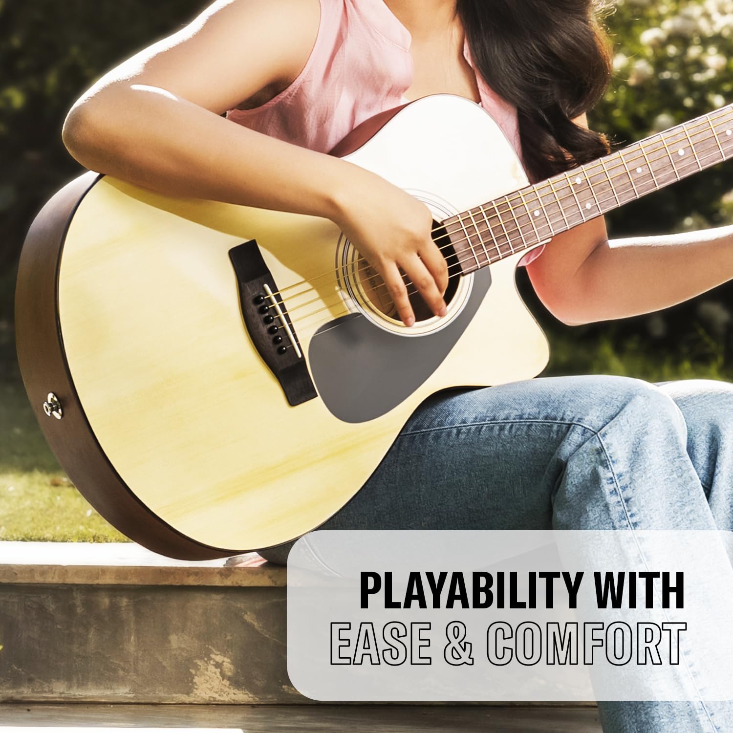 Yamaha FSX80C Semi-Acoustic Cutaway Guitar – Natural Finish - Deccan Retail