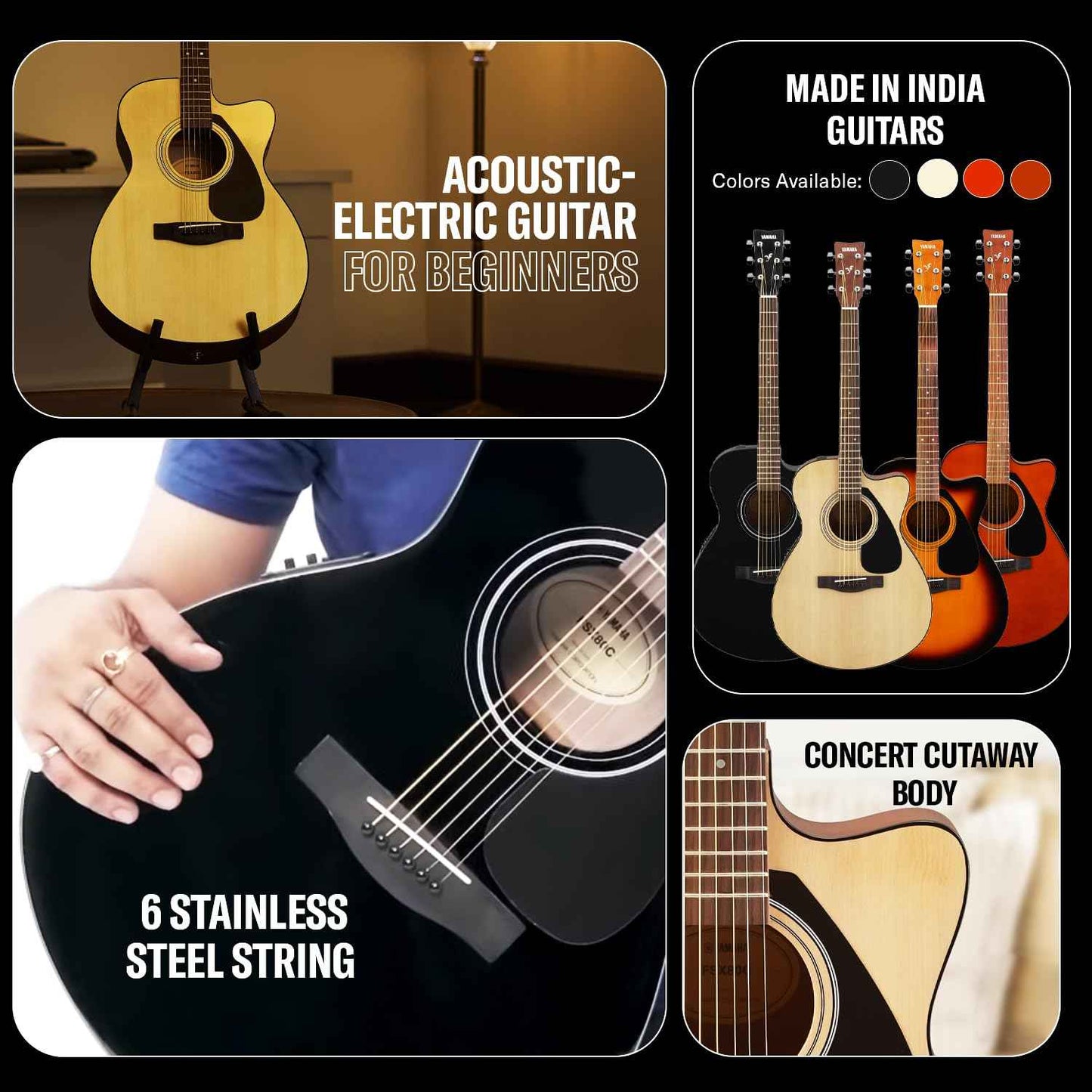 Yamaha FSX80C Electro Acoustic Guitar – Tobacco Brown Sunburst