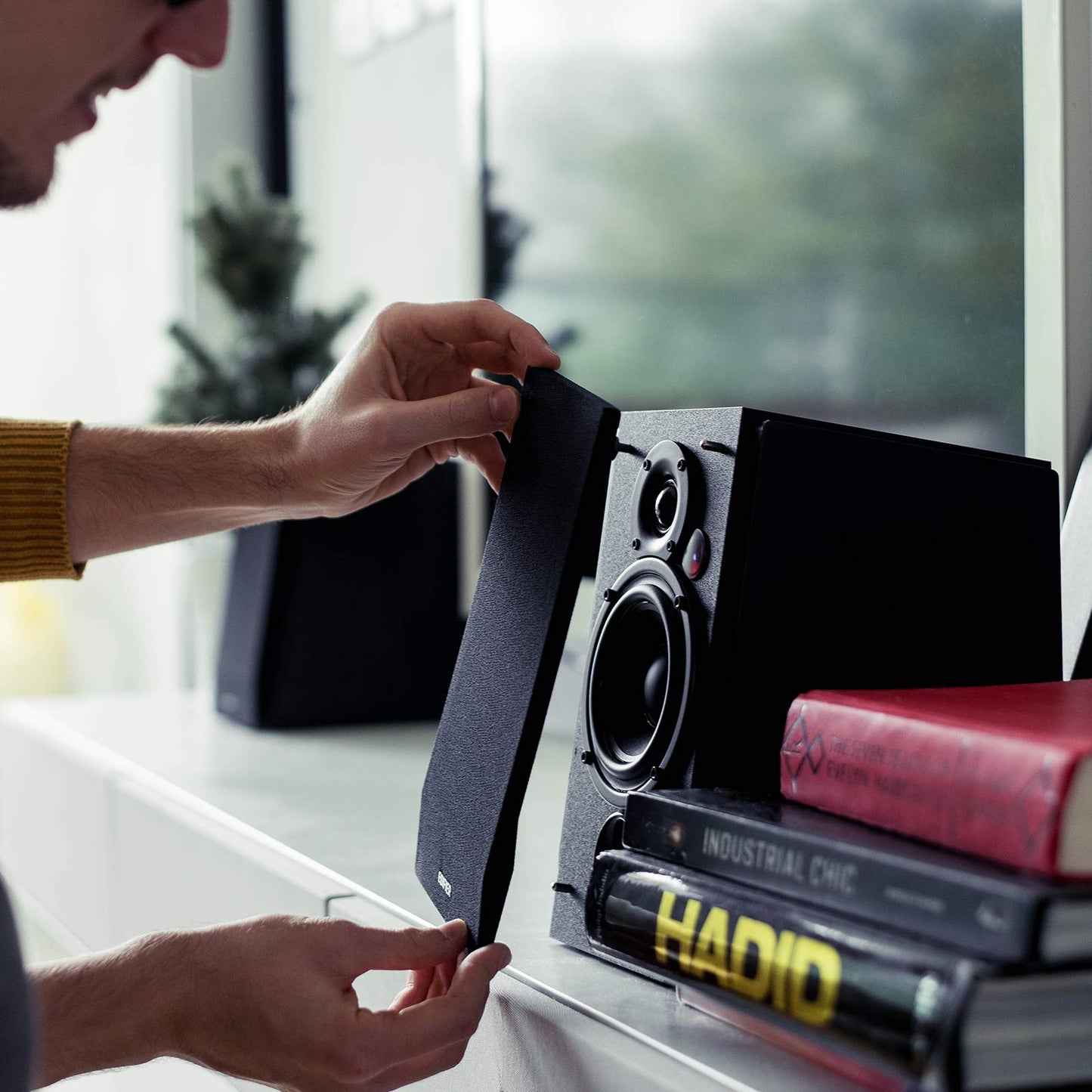Edifier R1855DB Bookshelf Speakers - Matte Black - Deccan Retail