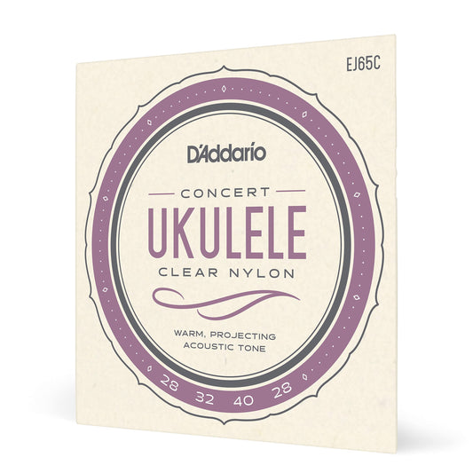 D'Addario EJ65C Pro-Arté Custom Extruded Nylon Ukulele Strings Concert - Deccan Retail