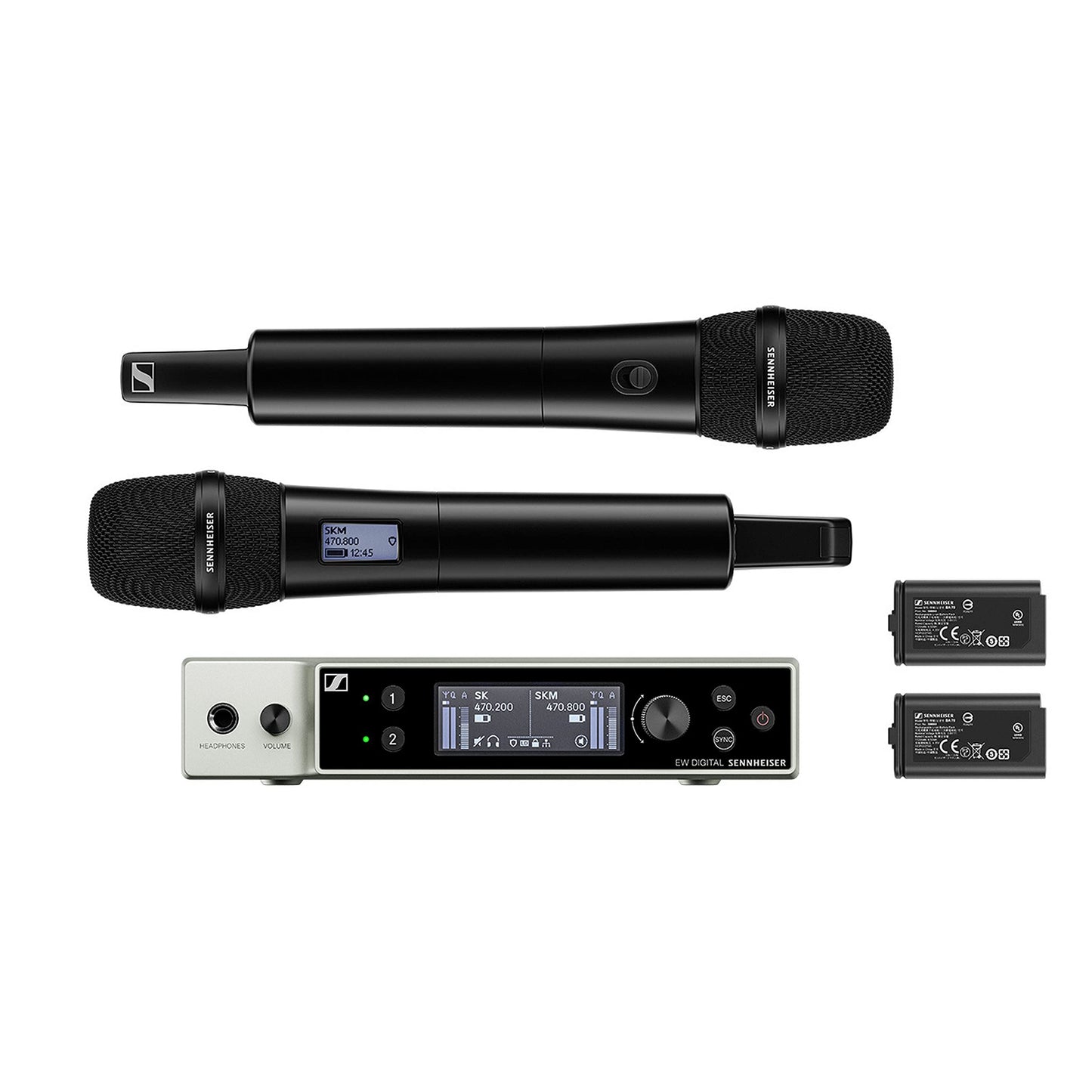 Sennheiser EW-DX 835-S Dual Handheld Wireless Microphone System - R1-9 Band - Deccan Retail