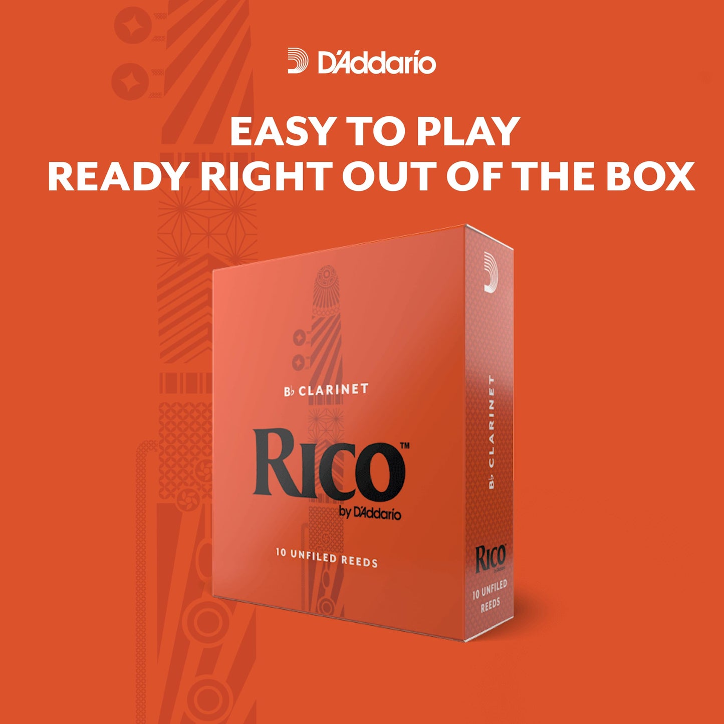 Rico Bb Clarinet Reeds Strength 3.5 – 25 Pack (RCA2535) - Deccan Retail