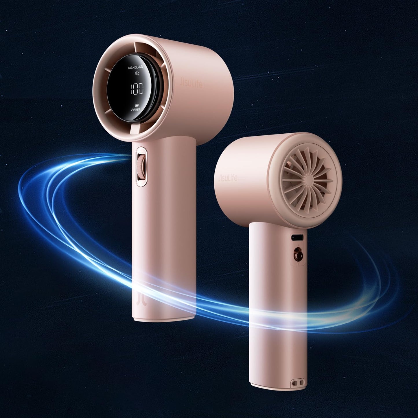 JISULIFE Pro1 Handheld Fan 3600mAh - Pink - Deccan Retail