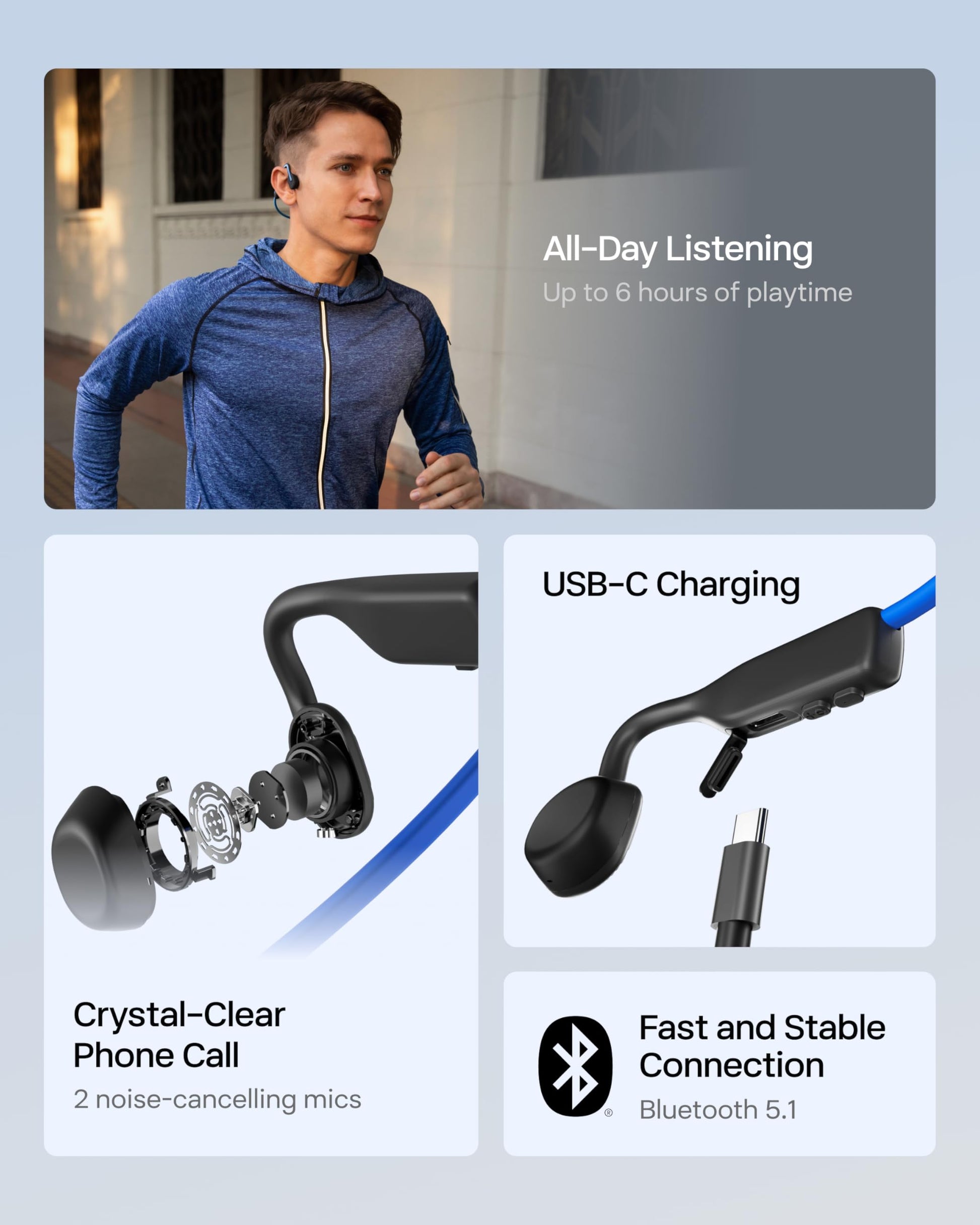 SHOKZ OpenMove – Elevation Blue - Deccan Retail